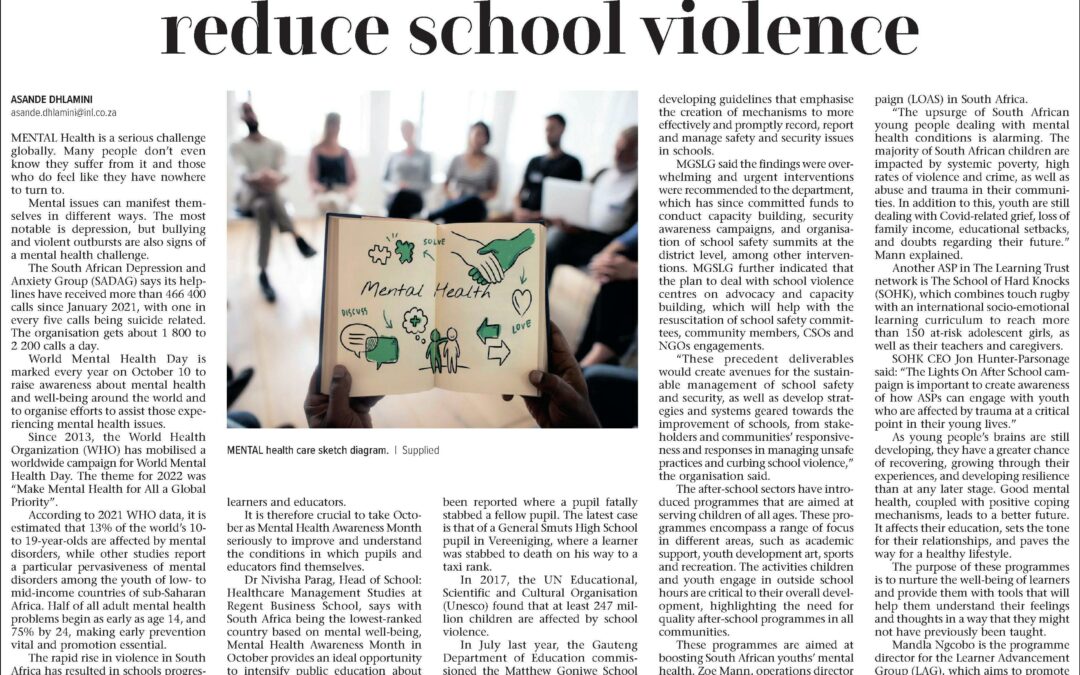 helping reduce school violence