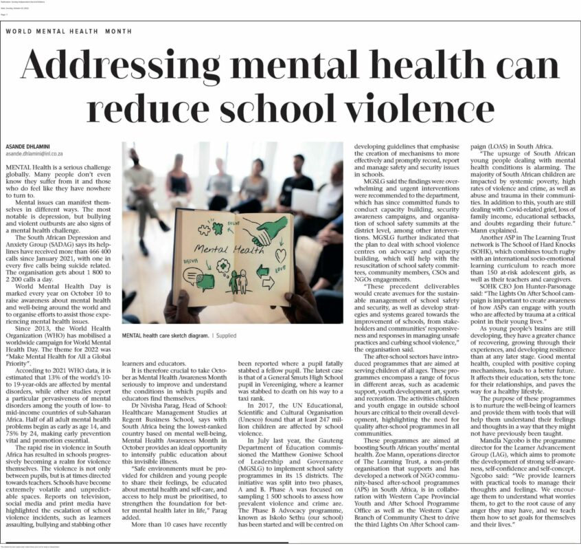 helping reduce school violence